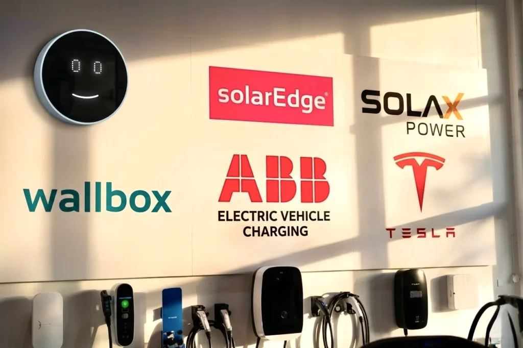 Prémium elektromos autó töltő márkák listája, melyet a ZENTX Charge forgalmaz és telepít